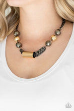 Load image into Gallery viewer, Paparazzi ~ All About Attitude ~ Black/Gunmetal Necklace Set