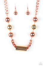 Load image into Gallery viewer, Paparazzi ~ All About Attitude ~ Copper Necklace Set