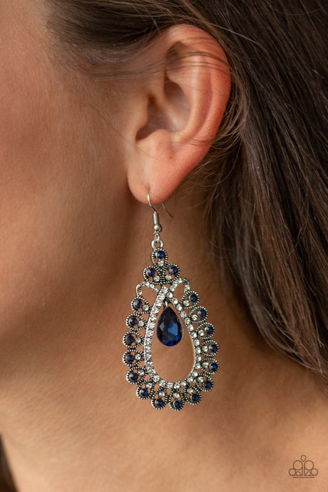 Paparazzi ~ All About Business ~ Blue Earrings