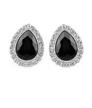 Load image into Gallery viewer, Paparazzi - All HAUTE and Bothered - Black Clip On Earrings - Klassy Jewelz Boutique