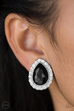 Load image into Gallery viewer, Paparazzi - All HAUTE and Bothered - Black Clip On Earrings - Klassy Jewelz Boutique