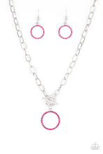 Load image into Gallery viewer, Paparazzi ~ All In Favor ~ Pink Toggle Necklace Set
