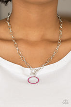 Load image into Gallery viewer, Paparazzi ~ All In Favor ~ Pink Toggle Necklace Set