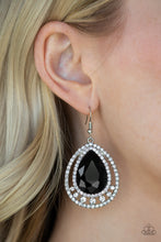 Load image into Gallery viewer, Paparazzi ~ All Rise For Her Majesty ~ Black Earrings