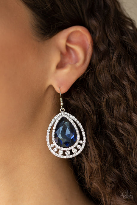 Paparazzi ~ All Rise For Her Majesty ~ Blue Earrings