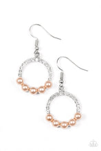 Load image into Gallery viewer, Paparazzi ~ All Time GLOW ~ Brown Pearl Earrings