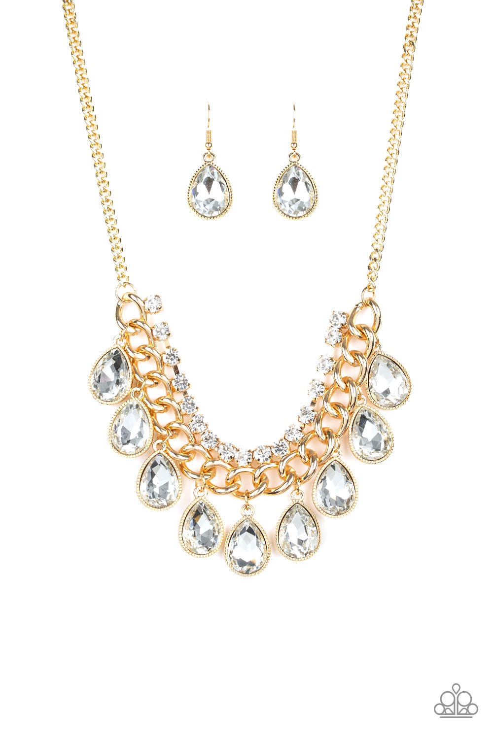 Paparazzi - All Toget-HEIR Now - Gold Necklace Set