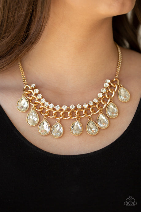 Paparazzi - All Toget-HEIR Now - Gold Necklace Set