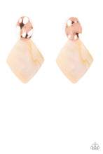 Load image into Gallery viewer, Paparazzi ~ Alluringly Lustrous ~ Copper Post Earrings