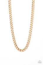 Load image into Gallery viewer, Paparazzi ~ Alpha ~ Men&#39;s  Gold Urban Necklace