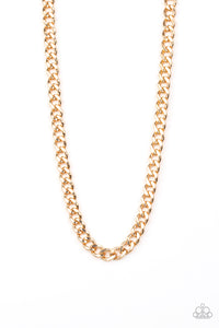 Paparazzi ~ Alpha ~ Men's  Gold Urban Necklace