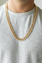 Load image into Gallery viewer, Paparazzi ~ Alpha ~ Men&#39;s  Gold Urban Necklace