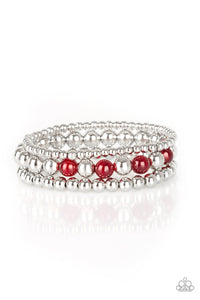Paparazzi ~ Always On The GLOW ~ Red Bracelet