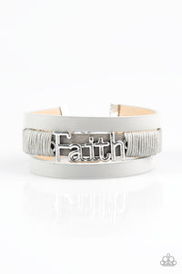 Paparazzi ~ An Act Of Faith ~ Silver Urban Bracelet