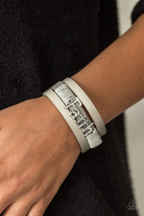 Paparazzi ~ An Act Of Faith ~ Silver Urban Bracelet