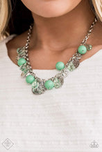 Load image into Gallery viewer, Paparazzi ~  Prismatic Sheen ~ Green Necklace and Bracelet Set (Fashion Fix Exclusive)