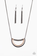 Load image into Gallery viewer, Paparazzi ~ Artificial Arches ~ Black Gunmetal Necklace Set