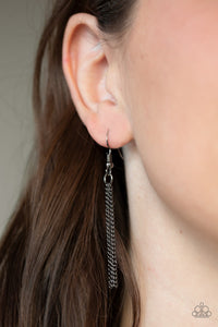 Paparazzi ~ Artificial Arches ~ Black Gunmetal Necklace Set