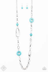 Paparazzi ~ Artisan Artifact ~ Blue Turquoise Necklace Set (Fashion Fix Exclusive)