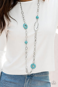 Paparazzi ~ Artisan Artifact ~ Blue Turquoise Necklace Set (Fashion Fix Exclusive)