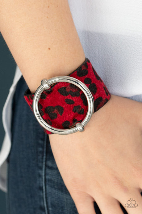 Paparazzi ~ Asking FUR Trouble ~ Red Urban Bracelet