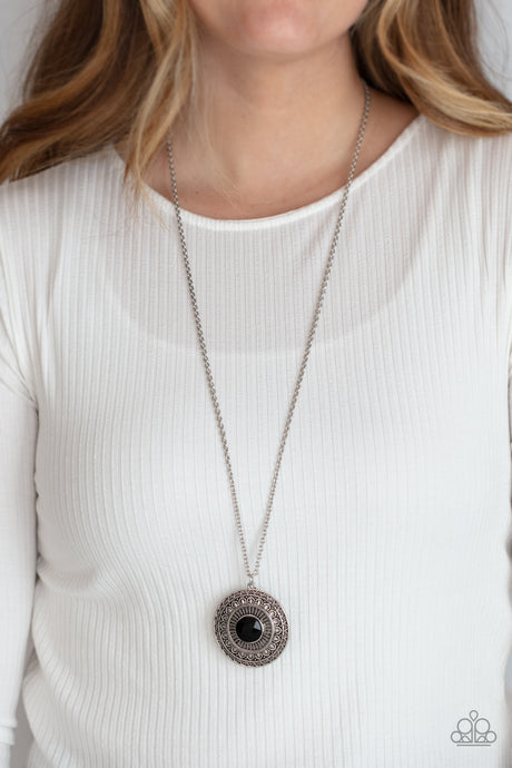 Paparazzi ~ Aztec Apex ~ Black Necklace Set