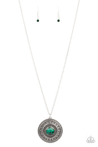 Paparazzi ~ Aztec Apex ~ Green Necklace Set