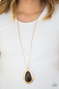 Paparazzi - BADLAND to The Bone - Gold Necklace - Klassy Jewelz Boutique