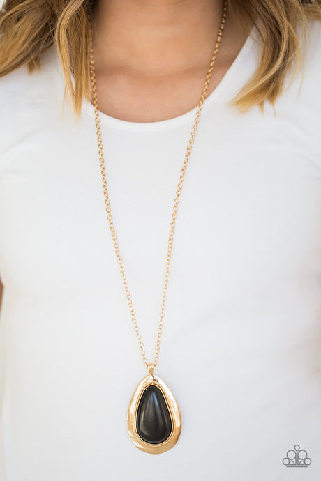 Paparazzi - BADLAND to The Bone - Gold Necklace - Klassy Jewelz Boutique