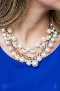 Paparazzi ~ BALLROOM Service ~ White Pearl Necklace and Bracelet Set (Fashion Fix Exclusive)
