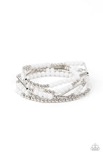 Load image into Gallery viewer, Paparazzi ~ BEAD Between The Lines ~ White Bracelet