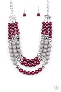 Paparazzi ~ BEAD Your Own Drum ~ Purple Necklace  Set