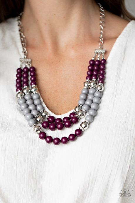 Paparazzi ~ BEAD Your Own Drum ~ Purple Necklace  Set