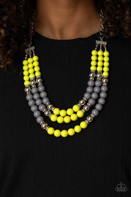 Paparazzi ~ BEAD Your Own Drum ~ Yellow Necklace Set