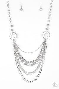 Paparazzi ~ BELLES and Whistles ~ Silver Necklace Set