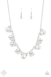 Paparazzi ~ BLING to Attention ~ White Necklace Set (Fashion Fix Exclusive)