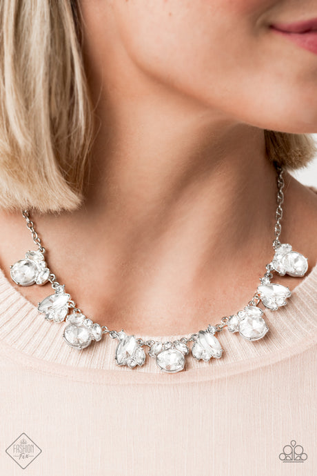 Paparazzi ~ BLING to Attention ~ White Necklace Set (Fashion Fix Exclusive)