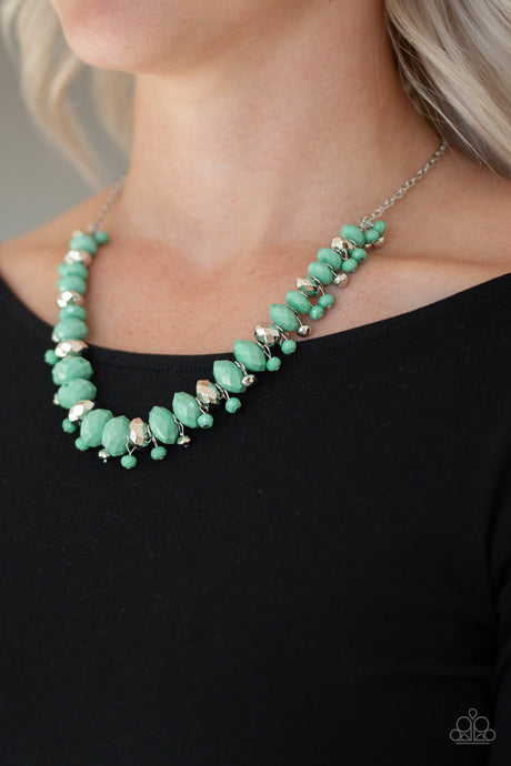 Paparazzi ~ BRAGs To Riches ~ Green Necklace Set