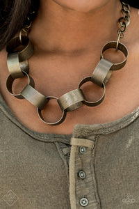 Paparazzi ~ Magnificent Musings ~ Fashion Fix Complete Trend Blend ~ Brass Necklace Set