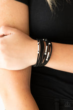 Load image into Gallery viewer, Paparazzi ~ Back To BACKPACKER ~ Black Urban Bracelet