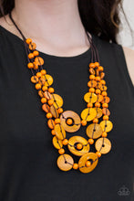 Load image into Gallery viewer, Paparazzi ~ Bali Boardwalk ~ Orange Wooden Bead Necklace Set