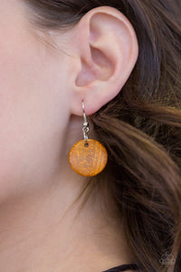 Paparazzi ~ Bali Boardwalk ~ Orange Wooden Bead Necklace Set