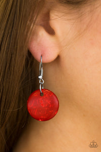 Paparazzi ~ Bali Boardwalk ~ Red Wooden Bead Necklace Set