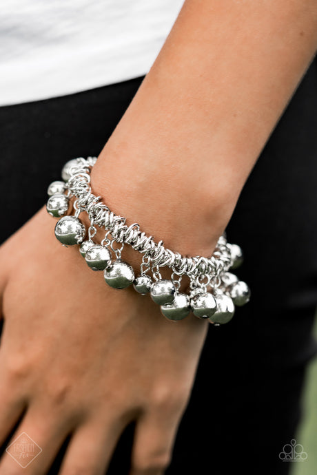 Paparazzi ~ Ballroom Baller ~ Silver Bracelet