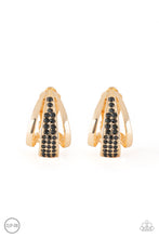 Load image into Gallery viewer, Paparazzi ~ Bank Night ~ Gold Clip-On Earrings