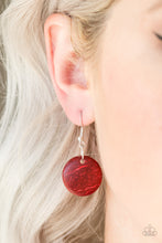 Load image into Gallery viewer, Paparazzi ~ Barbados Bopper ~ Red Wooden Bead Necklace Set