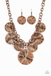 Paparazzi ~ Barely Scratched The Surface ~ Gold  Necklace Set