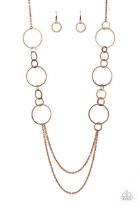 Paparazzi ~ Basic Babe ~ Copper Necklace Set