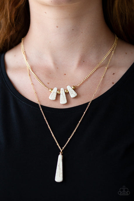 Paparazzi ~ Basic Groundwork ~ Gold Necklace Set