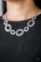 Load image into Gallery viewer, Paparazzi ~ Basically Baltic ~ Silver Necklace Set